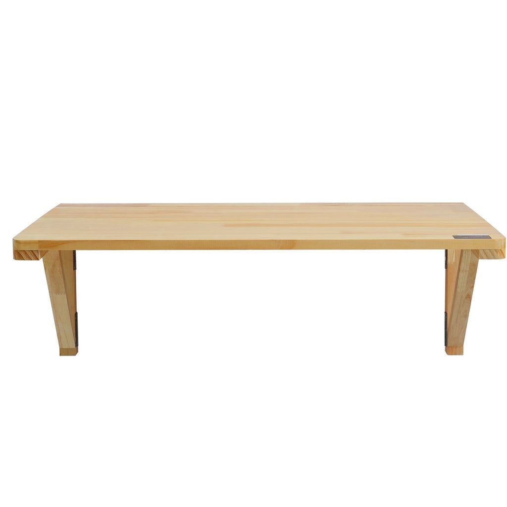 Wall Mounted Folding Table, 31.5" x 23.62" Wall Mount Drop Leaf Table, Wooden Floating Desk with Iron Bracket, Fold Down Desk for Small Spaces, Home Office, Dining, Laundry Room, Kitchen, Bar