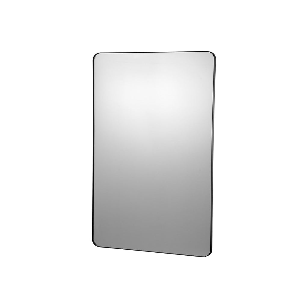Wall Mounted Makeup Mirror, 0.15" Thick, 30" x 40" Mirror with Aluminium Alloy Frame & Explosion-Proof Film, Scratch-Resistant Mirror with Z-Shaped Bracket, Fit for Bathroom/Bedroom/Living Room