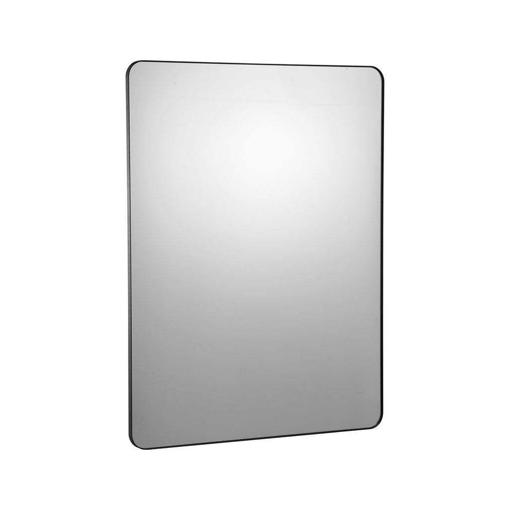 Wall Mounted Makeup Mirror, 0.15" Thick, 36" x 48" Mirror with Aluminium Alloy Frame & Explosion-Proof Film, Scratch-Resistant Mirror with Z-Shaped Bracket, Fit for Bathroom/Bedroom/Living Room