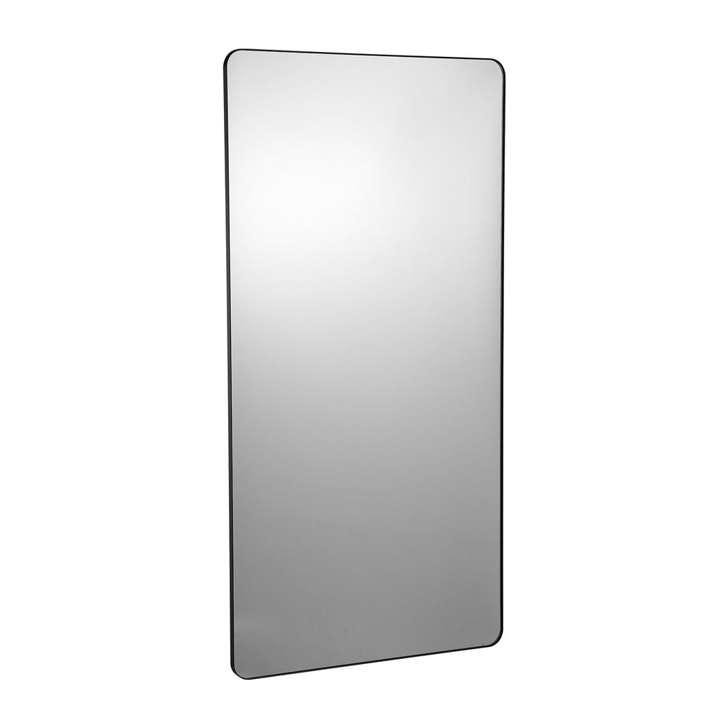 Wall Mounted Makeup Mirror, 0.15" Thick, 36" x 72" Mirror with Aluminium Alloy Frame & Explosion-Proof Film, Scratch-Resistant Mirror with Z-Shaped Bracket, Fit for Bathroom/Bedroom/Living Room