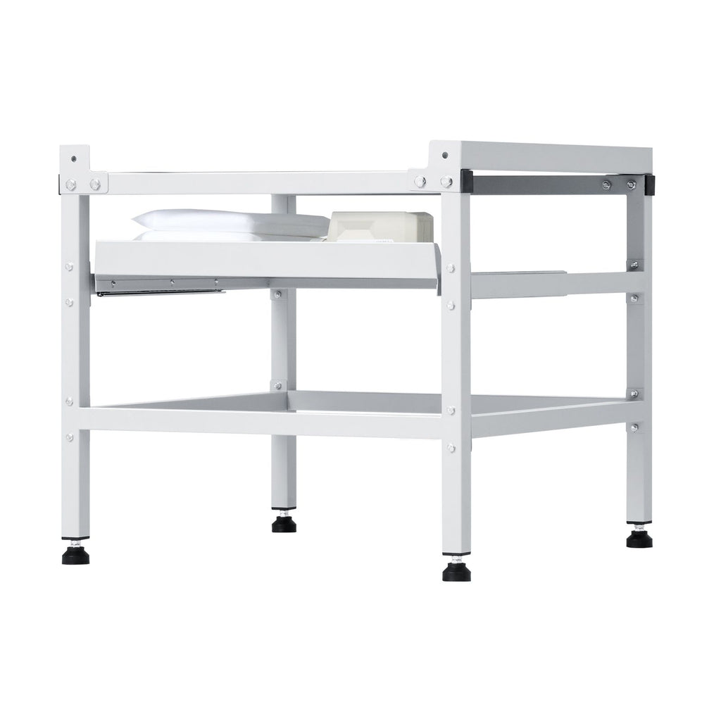 Washing Machine Stand, 48.5x25-Inch Washer Laundry Pedestal, 590LBS Load Capacity Washer And Dryer Pedestal Base with Double Trays, 4 Adjustable Feet for Lifting Washing Machines, Carbon Steel