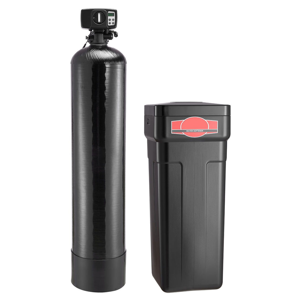 Water Softener, 48,000 Grains Whole House Water Softener System, with Automatic Digital Control Head, Bypass Valve, Reduce Hardness and Minerals, Improve Water Quality, for 3-4 Bathrooms