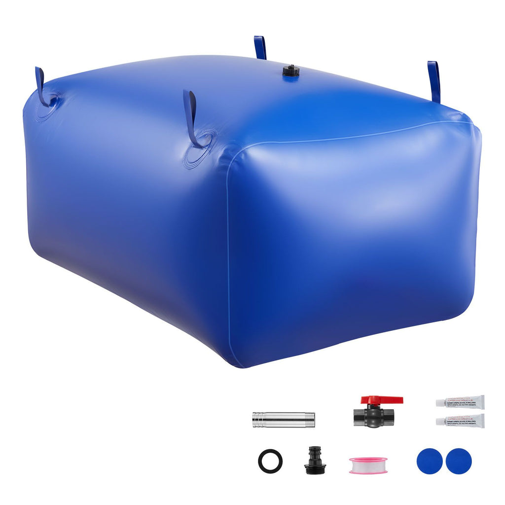 Water Storage Bladder 105.7 Gallon Large Capacity Water Bag, Portable & Collapsible Soft Waters Container, Leakproof & Tear-Resistant PVC Emergency Waters Storage Tank for RV Truck & Outdoor Use
