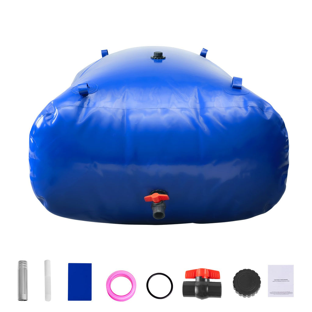 Water Storage Bladder, 264 Gallon (1000L) Water Storage Container Tank, 1000D PVC Extra-Large Capacity Soft Bag Bladder, Foldable Portable for Garden Irrigation, Camping, RV, Fire Prevention