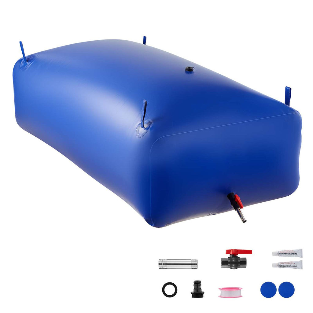 Water Storage Bladder 264.2 Gallon Large Capacity Water Bag, Portable & Collapsible Soft Waters Container, Leakproof & Tear-Resistant PVC Emergency Waters Storage Tank for RV Truck & Outdoor Use