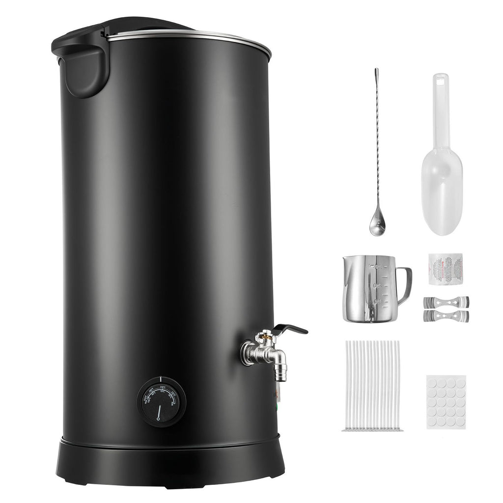 Wax Melter for Candle Making, 15.9 Qts, Fast and Even Heating, with Easy Pour Spout and Temperature Control, Hourglass Base for Non-Stick Smooth Flow, Wax Melting Pot for Making Candles Soaps