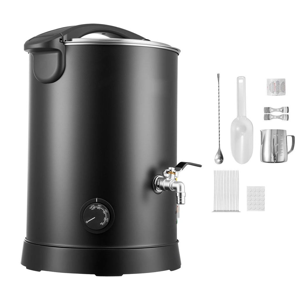 Wax Melter for Candle Making, 8.5 Qts, Fast and Even Heating, with Easy Pour Spout and Temperature Control, Hourglass Base for Non-Stick Smooth Flow, Wax Melting Pot for Making Candles Soaps