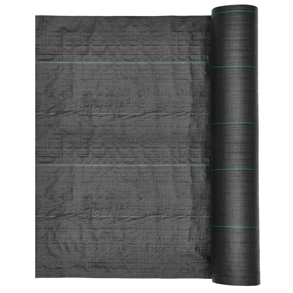 Weed Barrier Fabric Heavy Duty, 13x115FT 3.5oz Landscape Fabric, Woven Weed Blocker Fabrics, Garden Fabrics Weeds Barrier, Weeds Control Ground Cover, Geotextile Webbing, Gardening Mat, Black