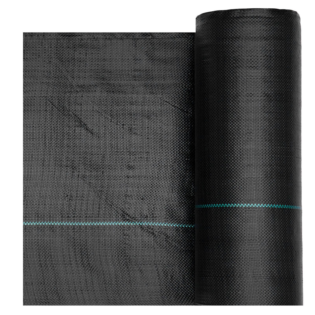 Weed Barrier Fabric Heavy Duty, 3x100FT 5oz Landscape Fabric, Woven Weed Blocker Fabrics, Garden Fabrics Weeds Barrier, Weeds Control Ground Cover, Geotextile Webbing, Gardening Mat, Black