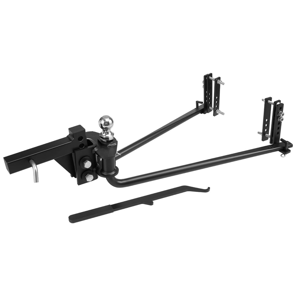 Weight Distribution Hitch, 14000 lbs Max Towing & 1400 lbs Max Tongue, Weight Distributing Hitches Kit with Sway Control Includes 2 in Shank & 2-5/16 in Ball, Load Leveling Hitch for Trailers