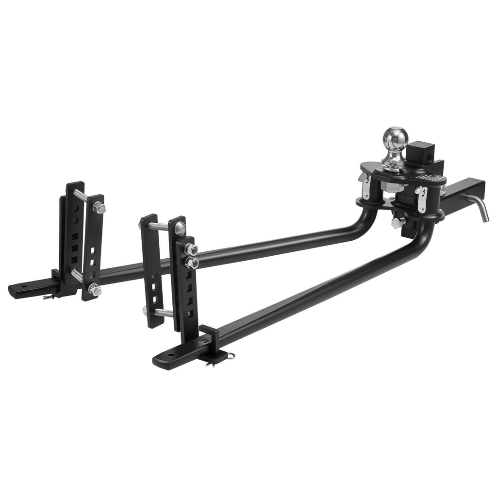 Weight Distribution Hitch, 6000 lbs Max Towing & 600 lbs Max Tongue, Weight Distributing Hitches Kit with Sway Control Includes 2 in Shank & 2-5/16 in Ball, Load Leveling Hitch for Trailers