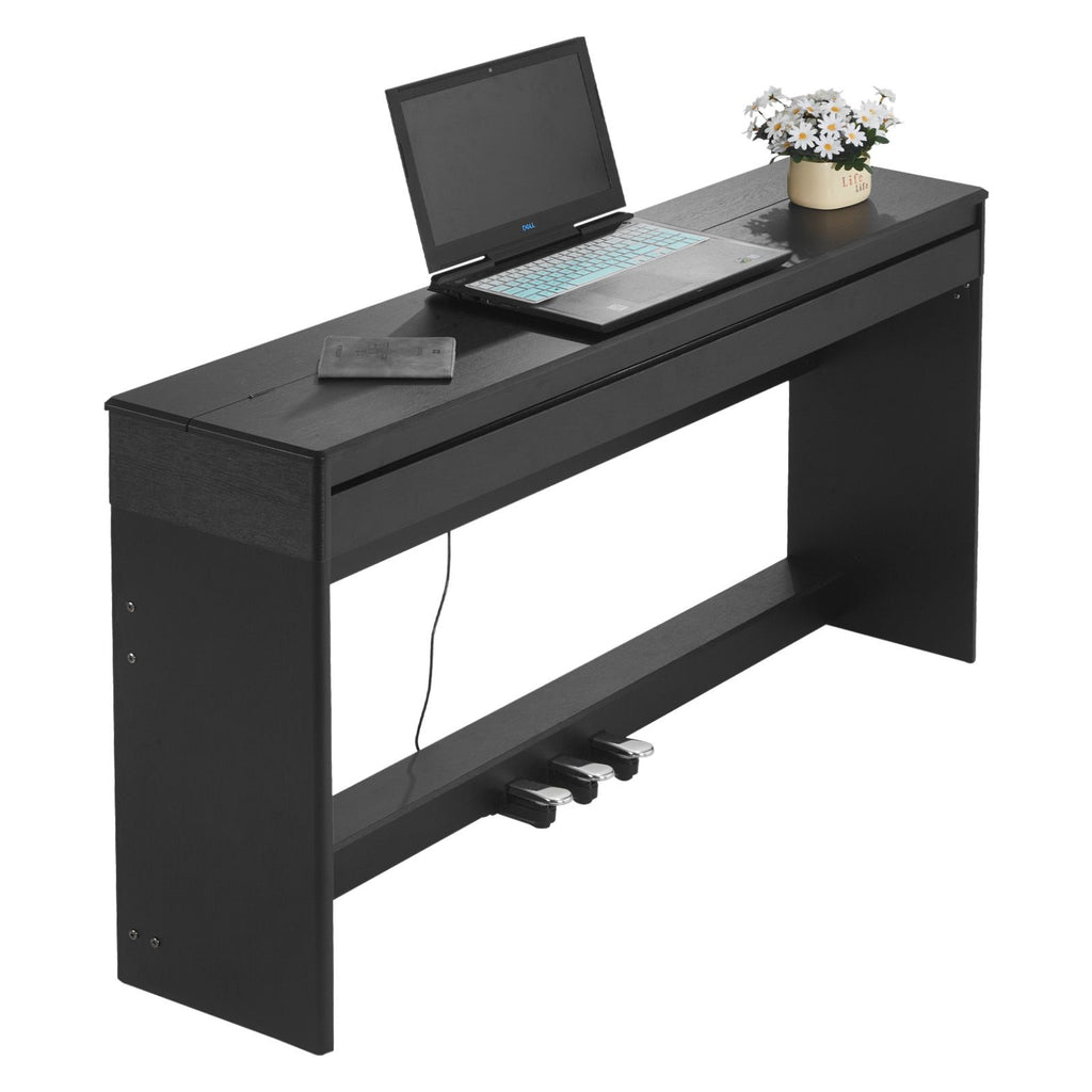 Weighted Digital Piano, 88 Keys Fully Weighted, Electric Piano Keyboard with Furniture Stand, Power Adapter, Triple Pedal, 680 Tones, Support Wireless Connection, with Headphones, for Beginners