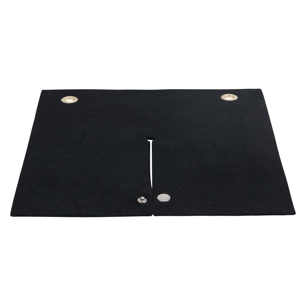 Welding Blanket, 12" x 12" Carbon Fiber Heat Shield Welding Mat, Up To 1800 F Heat Resistant, Flame Protector Pad Plumbing Hole Propane Torch, Soldering Pad with Metal Grommets for Copper Pipe