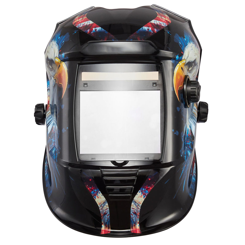 Welding Helmet Auto Darkening, 3.94" x 3.15" True Color Welding Hood, 1/1/1/1 Solar-Powered Welder Mask 4 Arc Sensors, Wide Shade 4/5-9/9-13 for TIG MIG ARC Weld Grinding Cutting - METIS Series
