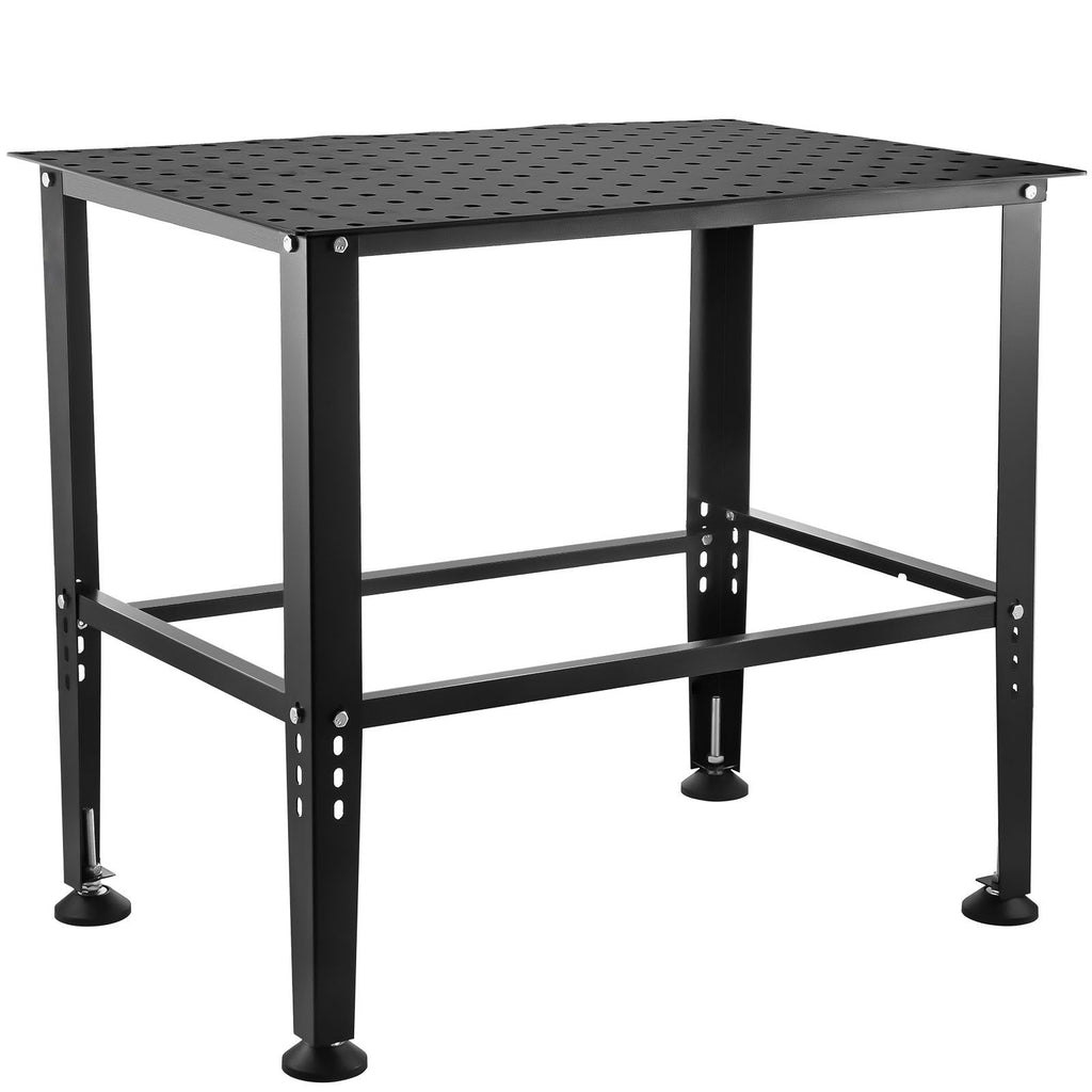 Welding Table 36" x 24", 800LBS Capacity Welding Workbench Table, Heavy-Duty Work Bench with 0.63" Fixture Holes and Non-slip Foot Pads for Welding Assembly Repair Works