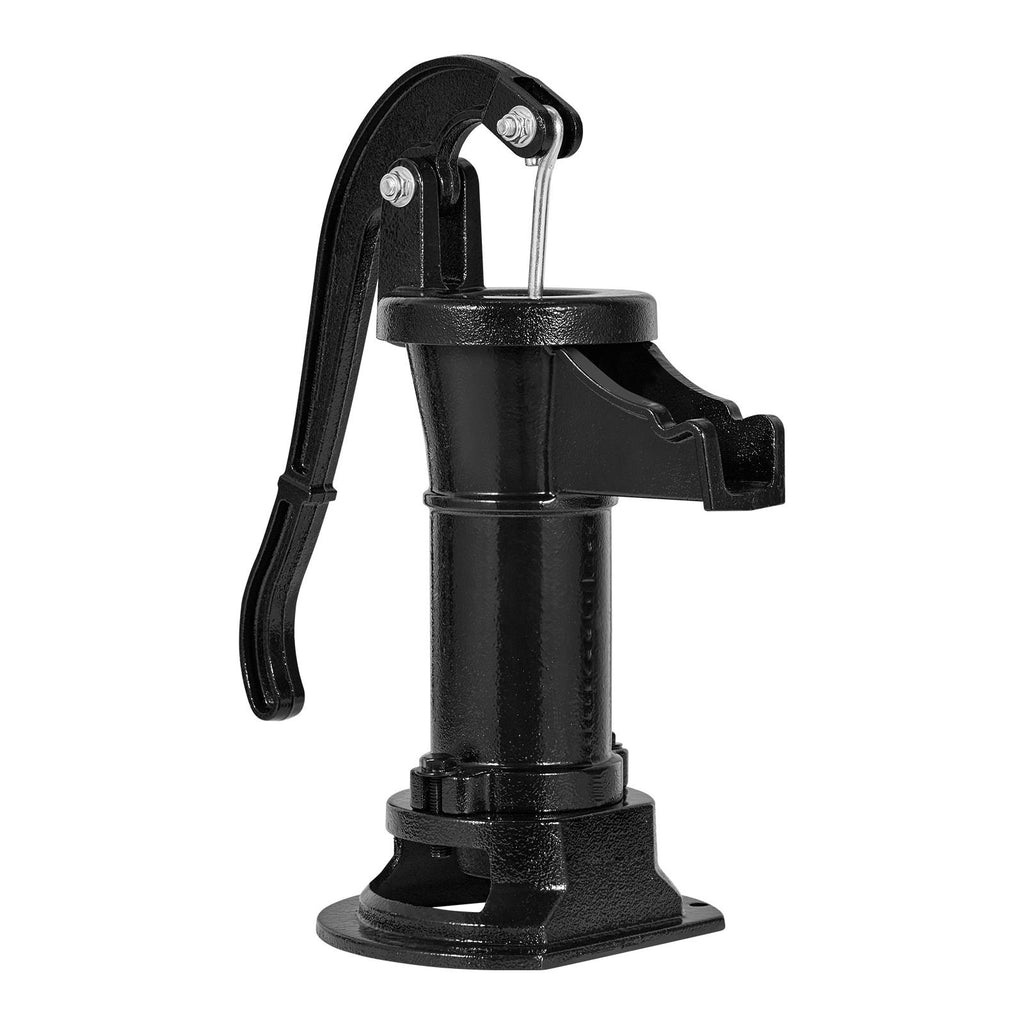 Well Hand Pitcher Pump, 25 ft Maximum Lift, Antique Cast Iron Manual Hand Water Pump, NPT 1-1/4 in Connection, Easy Installation, Old Fashioned for Outdoor Garden, Pond, Backyard, Farm, Black