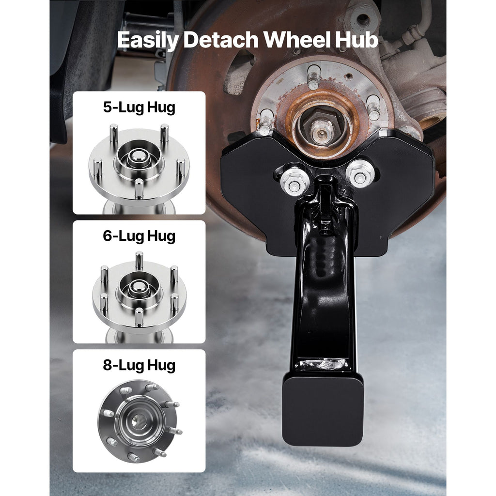 Wheel Bearing Hub Removal Tool Kit, Compatible with All Axle Bolt Hubs 5, 6, 8 Lug Hubs Buster Puller, Universal Wheel Hub Shocker, Wheel Hub Buster Tool with Nuts & Washers for Sedan SUV Truck image 2