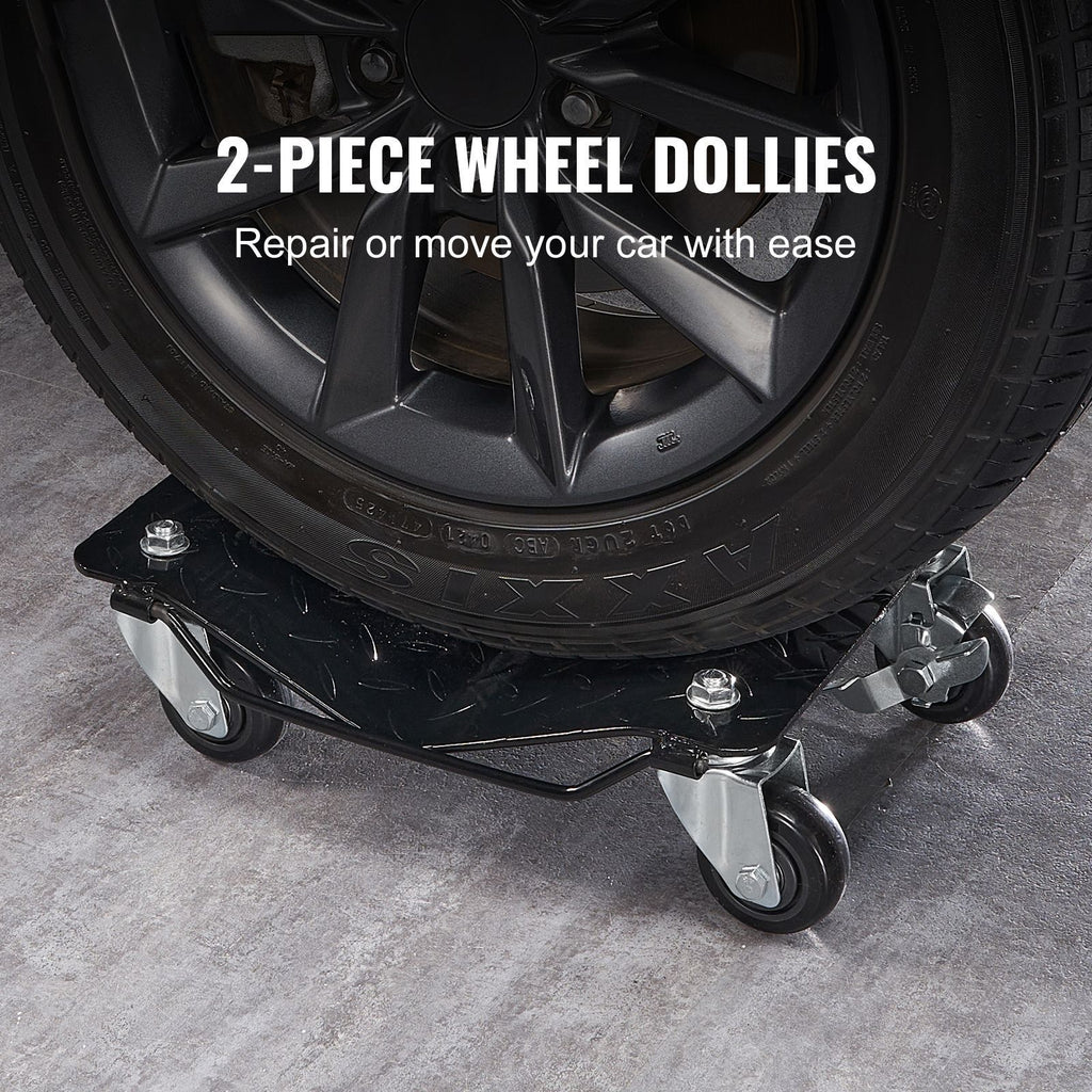 Wheel Dolly, 3000 lbs/1360 kg Car Dollies, Wheel Dolly Car Tire Stake Set of 2 Piece, Heavy-duty Car Tire Dolly Moving Cars, Trucks, Trailers, Motorcycles, and Boats