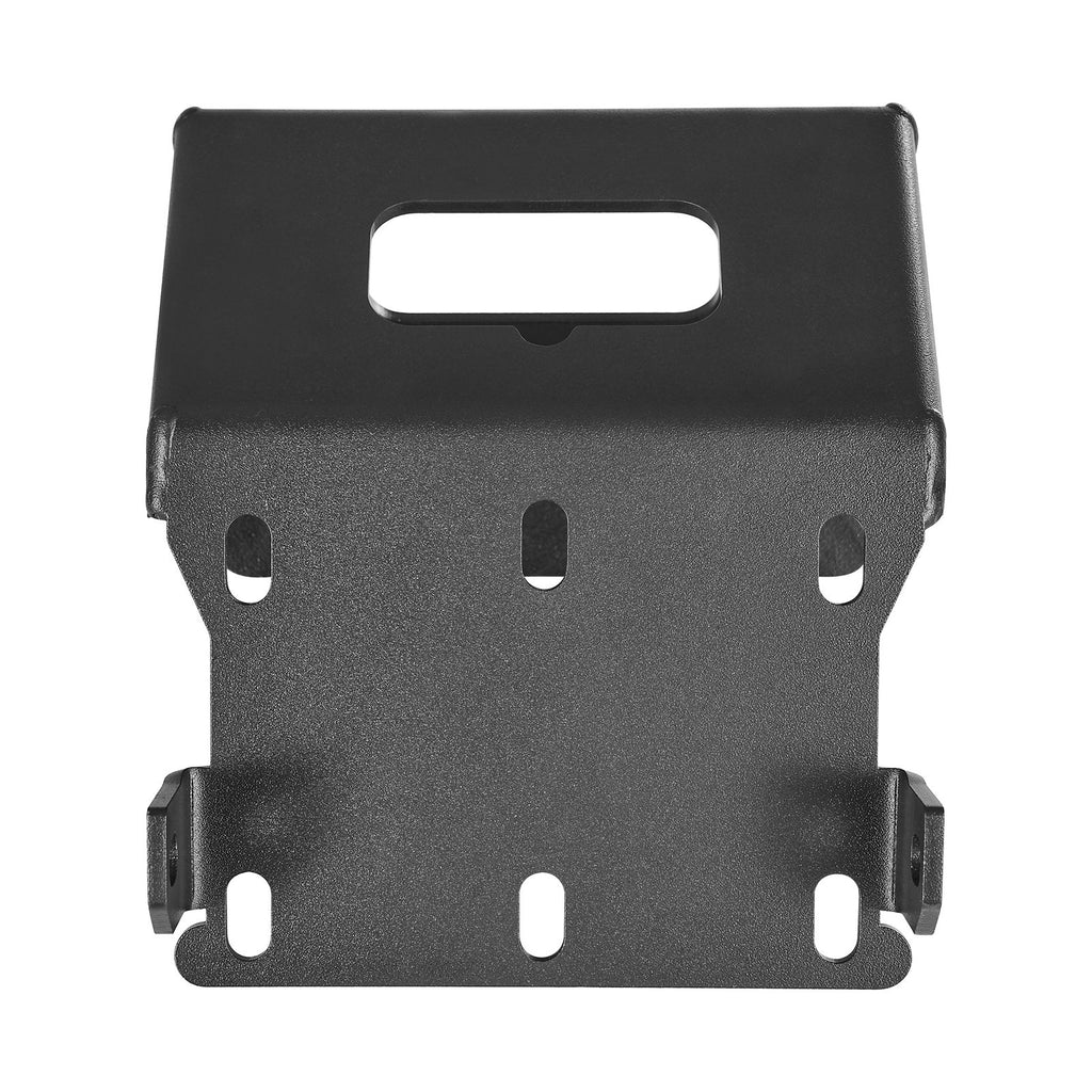 Winch Mount, Winch Capacity of 2000-3600 lbs, Trailer Hitch Winch Mount for Select Honda Foreman and Rancher Rubicon Models (2014-2021), 2 Mounting Hole Design, Powder Coated Steel, Black