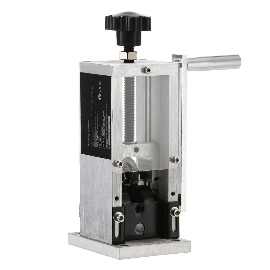 Wire Stripping Machine,Wire Stripper with Hand Crank or Drill Powered,0.06''-1.18'' Copper Wire Stripper,Visible Stripping Depth Reference,Portable Aluminum Frame Wire Peeler