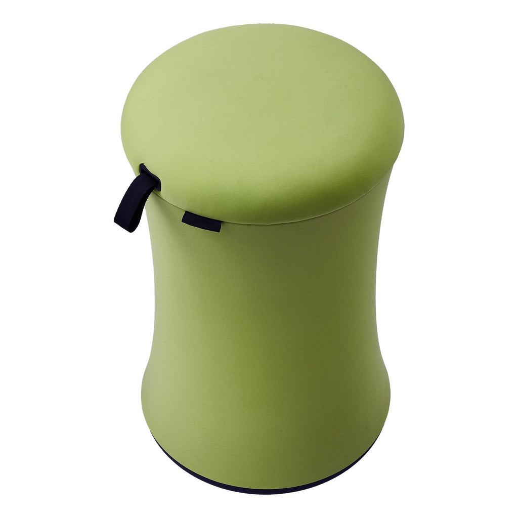 Wobble Chair, Height-Adjustable (19.3-25") Wobble Chair with Fabric Cover, Flexible Seating Wobble Stool Made of Iron & Sponge, Ideal for School, Office & Home, 20° Tilt Angle, Age 12-18, Green