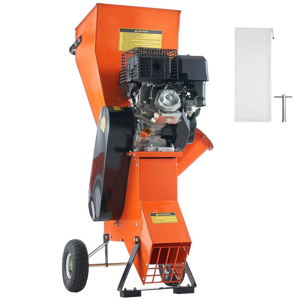 Wood Chipper Shredder Mulcher, 12 HP Heavy Duty Gas Powered, 2' Max Diameter 420cc 8.6 kW Engine Woodchipper, Fast Wood Chipping Chopping for Forestry, Gardens, Landscaping, CE/EMC/EPA Listed