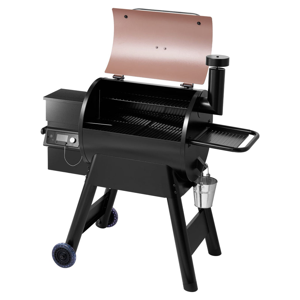 Wood Pellet Grill Smoker, 8 in 1 BBQ Grills for Outdoor Cooking, 575 Square Inches Cook Area Electric Smokers, with WiFi-app Control, LCD Screen Controller, Meat Probe, 500 F Max Temperature