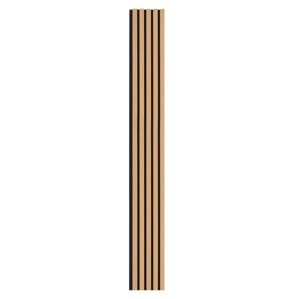 Wood Slat Acoustic Panels, 7.9 x 94.5 inch, MDF Accent Wooden Wall Panels for Modern Interior Wall Decor, Faux Wood Wall Board Panels for Noise Reduction, Light Oak