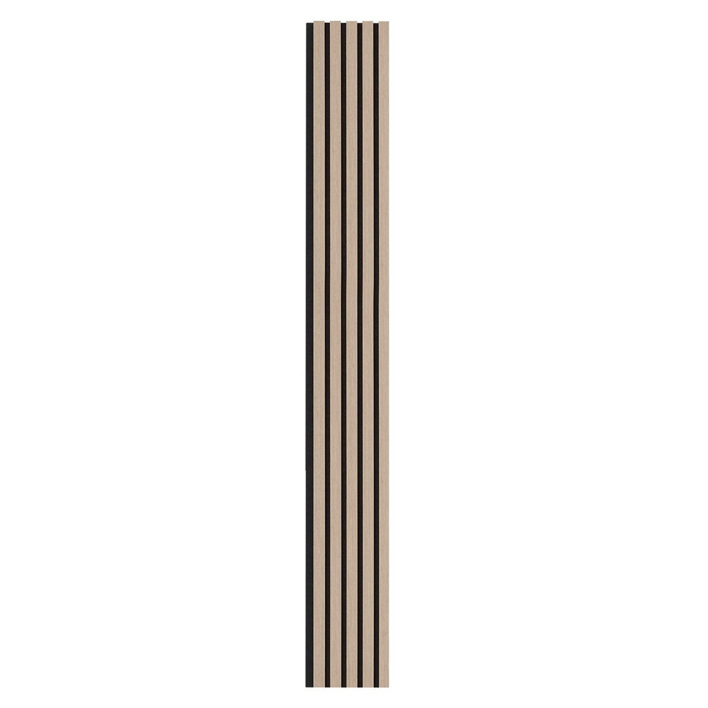 Wood Slat Acoustic Panels, 7.9 x 94.5 inch, MDF Accent Wooden Wall Panels for Modern Interior Wall Decor, Faux Wood Wall Board Panels for Noise Reduction, Silver Wood