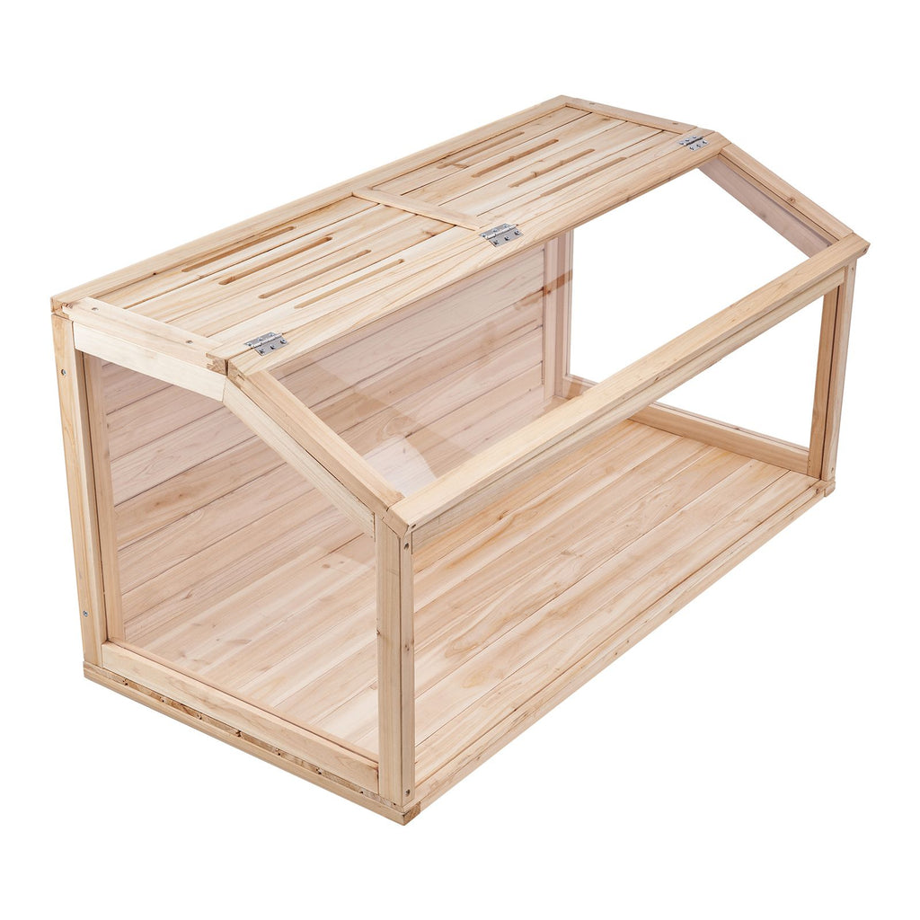 Wooden Hamster Cage, 270° Viewing Hamster Habitat, 40 x 20 x 20in, Dwarf Hamster Cages with Openable Top, Ventilated Small Animal Cage, Pet Mouse Cage for Gerbils, Rats, Guinea Pigs, Mice