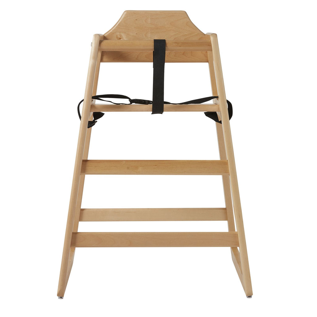 Wooden High Chair for Babies & Toddlers, Double Solid Wood Feeding Chair, Eat & Grow Portable High Chair, Easy to Clean Baby Booster Seat, Compact Toddler Chair, Natural