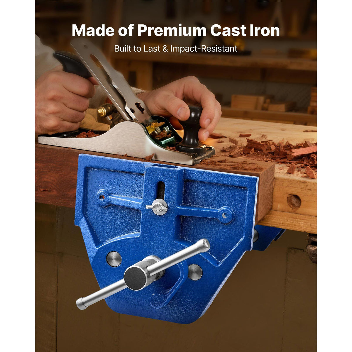 Woodworking Vise, 9 Inch Jaw Width, Quick Release Wood Bench Vise ...