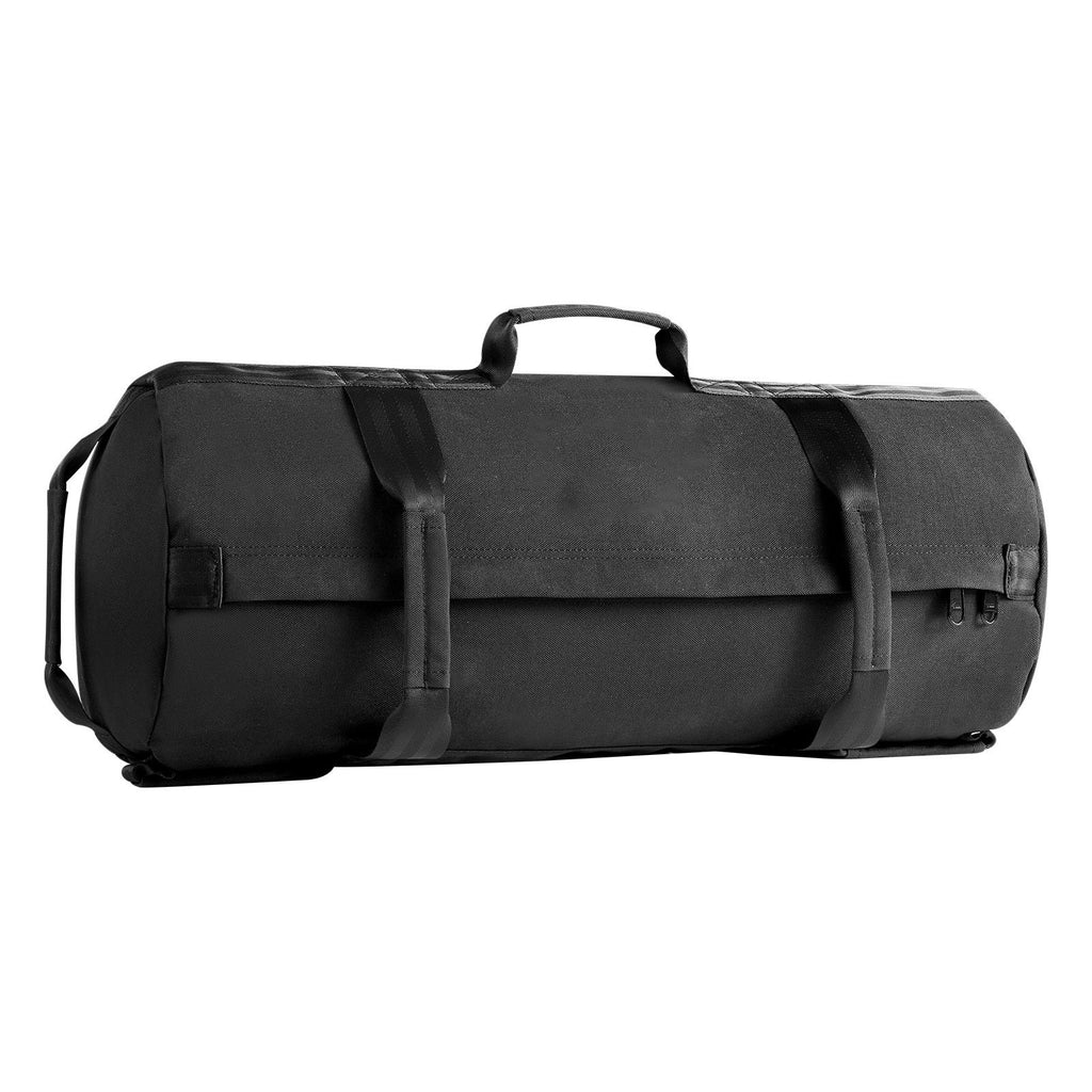 Workout Sandbag, Heavy Duty Workout Power Bags with Handles, 25-75 lbs Adjustable Slam Bag for Fitness Strength Weight Training Cross-Training, Home Gym Exercise, Black (Unfilled)